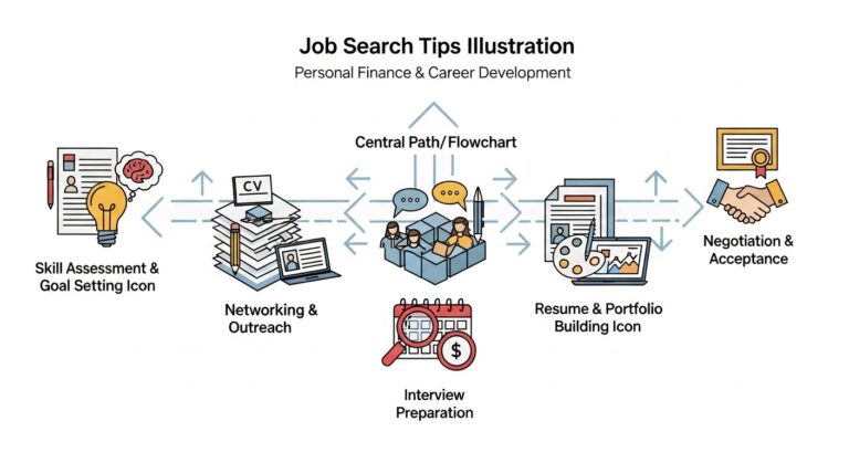 job search tips - featured illustration
