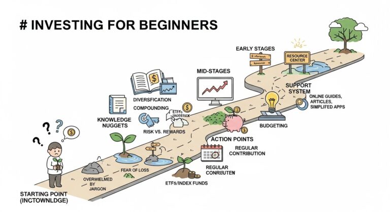 investing for beginners - featured illustration