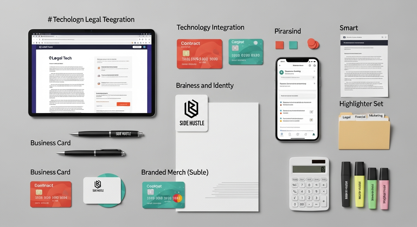 Calculator, receipts, and coffee cup on a desk, representing side hustle expense tracking and financial management.