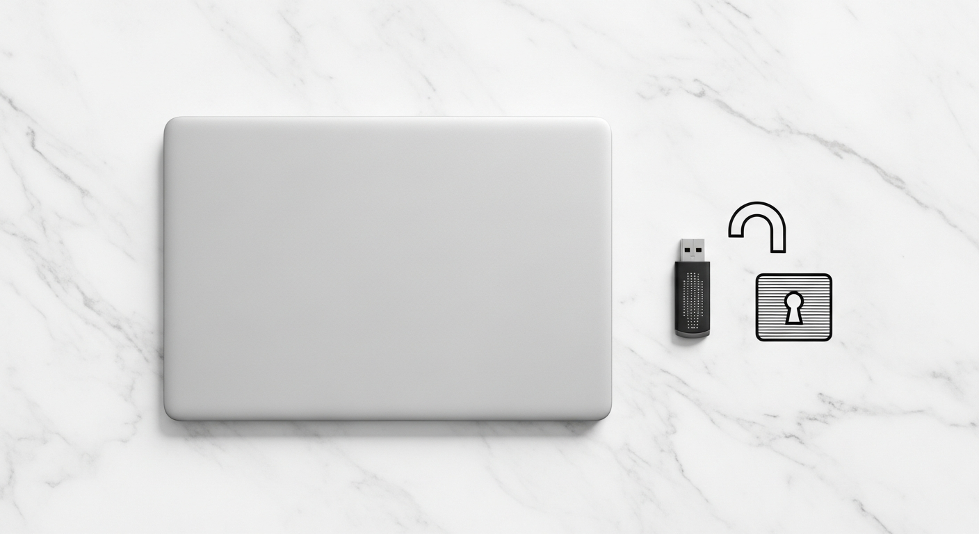 Visual representation of a digital footprint with various online activities and privacy settings, emphasizing online privacy management.