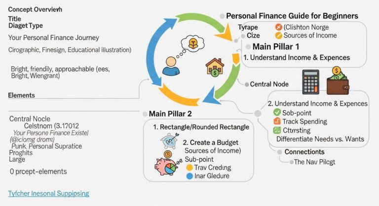 personal finance guide for beginners - featured illustration