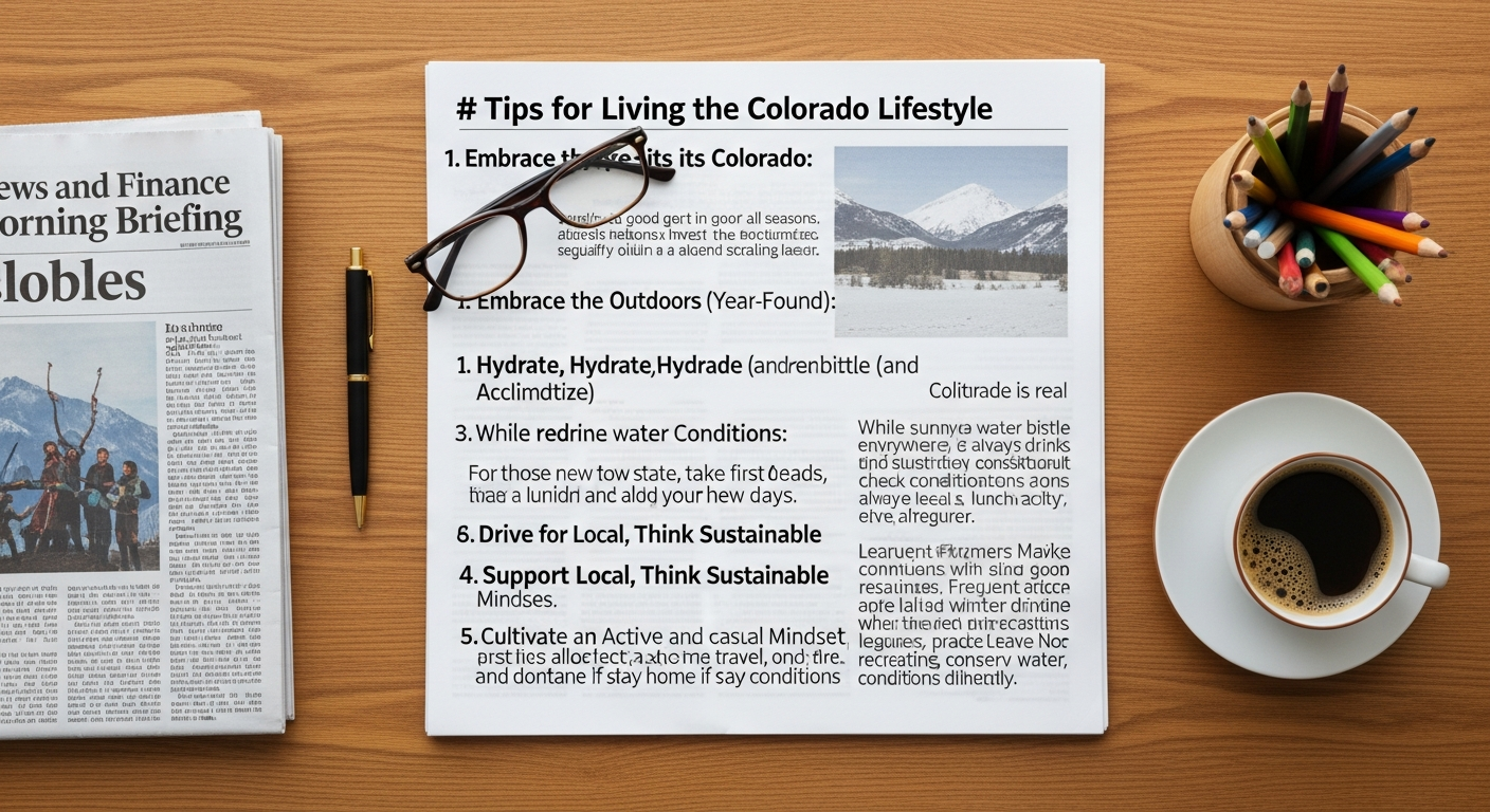Tips For Living The Colorado Lifestyle