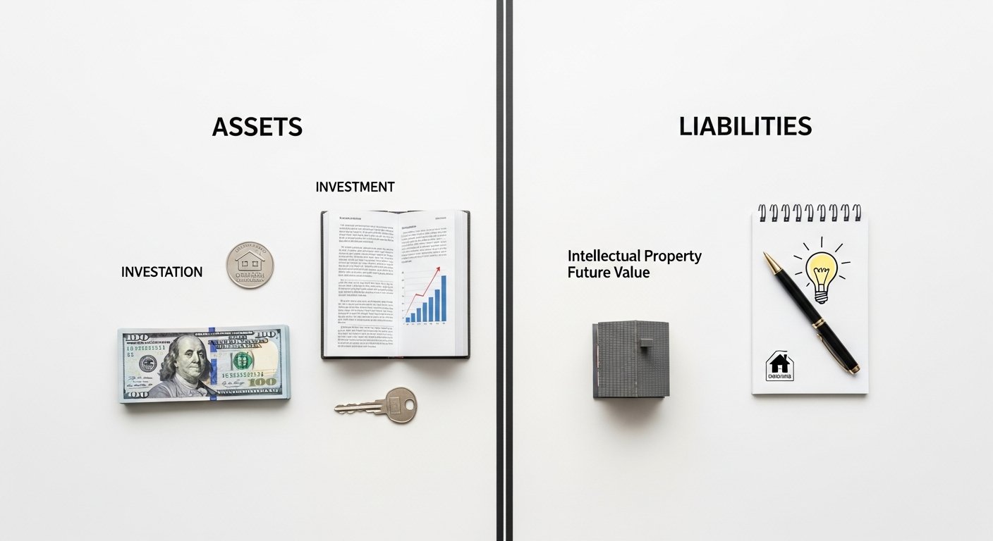 assets vs liabilities - photo 2 illustration