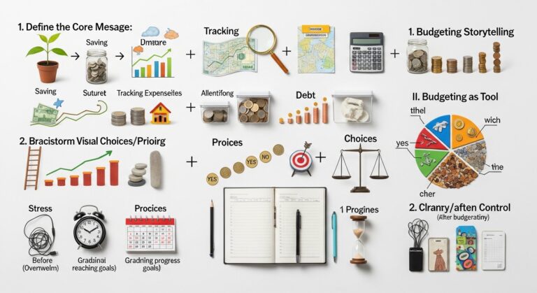Featured image for Personal Finance article about making a budget — person calculating monthly expenses