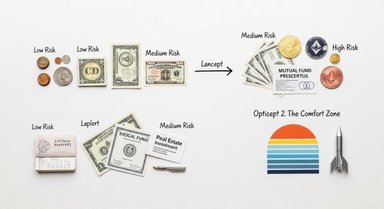 Illustration of investment risk tolerance for personal finance, career & lifestyle news