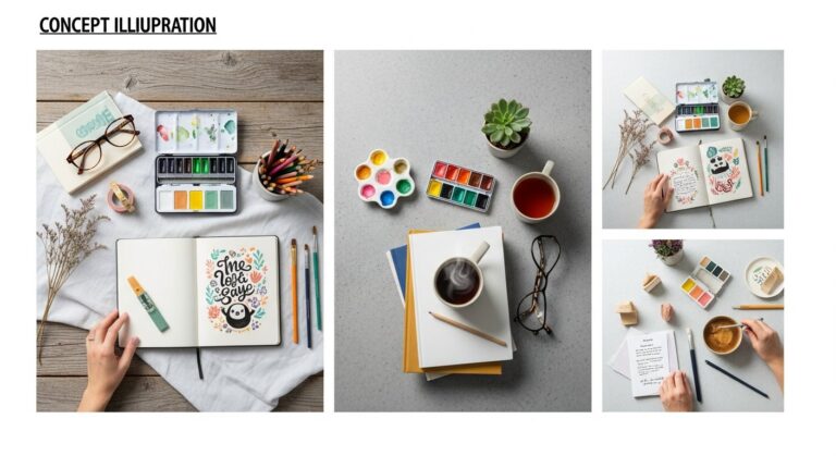Featured illustration of a person managing personal finances and career planning with laptop, budget, and charts