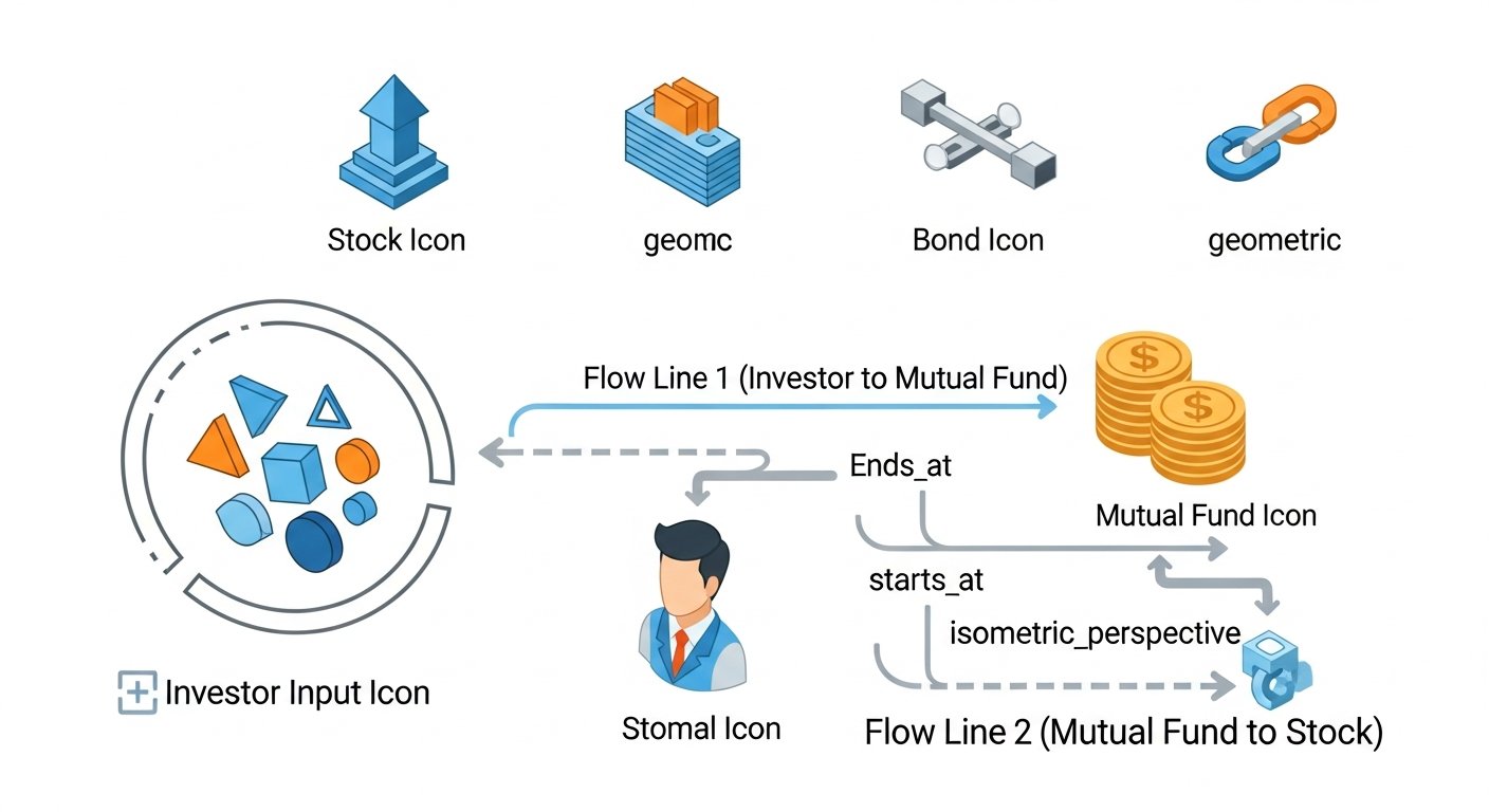 stocks bonds mutual funds explained - infographic 4 illustration