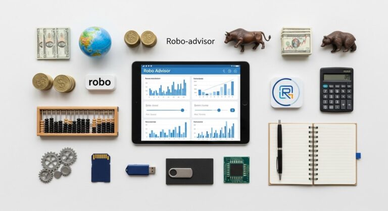 Featured illustration of a robo-advisor concept for a personal finance article